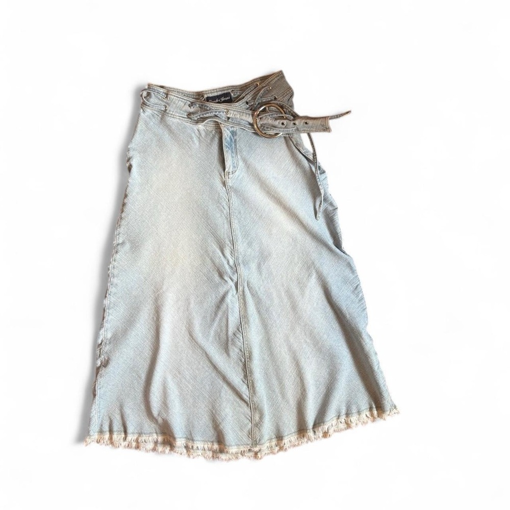 Y2K Denim Skirt with Belt